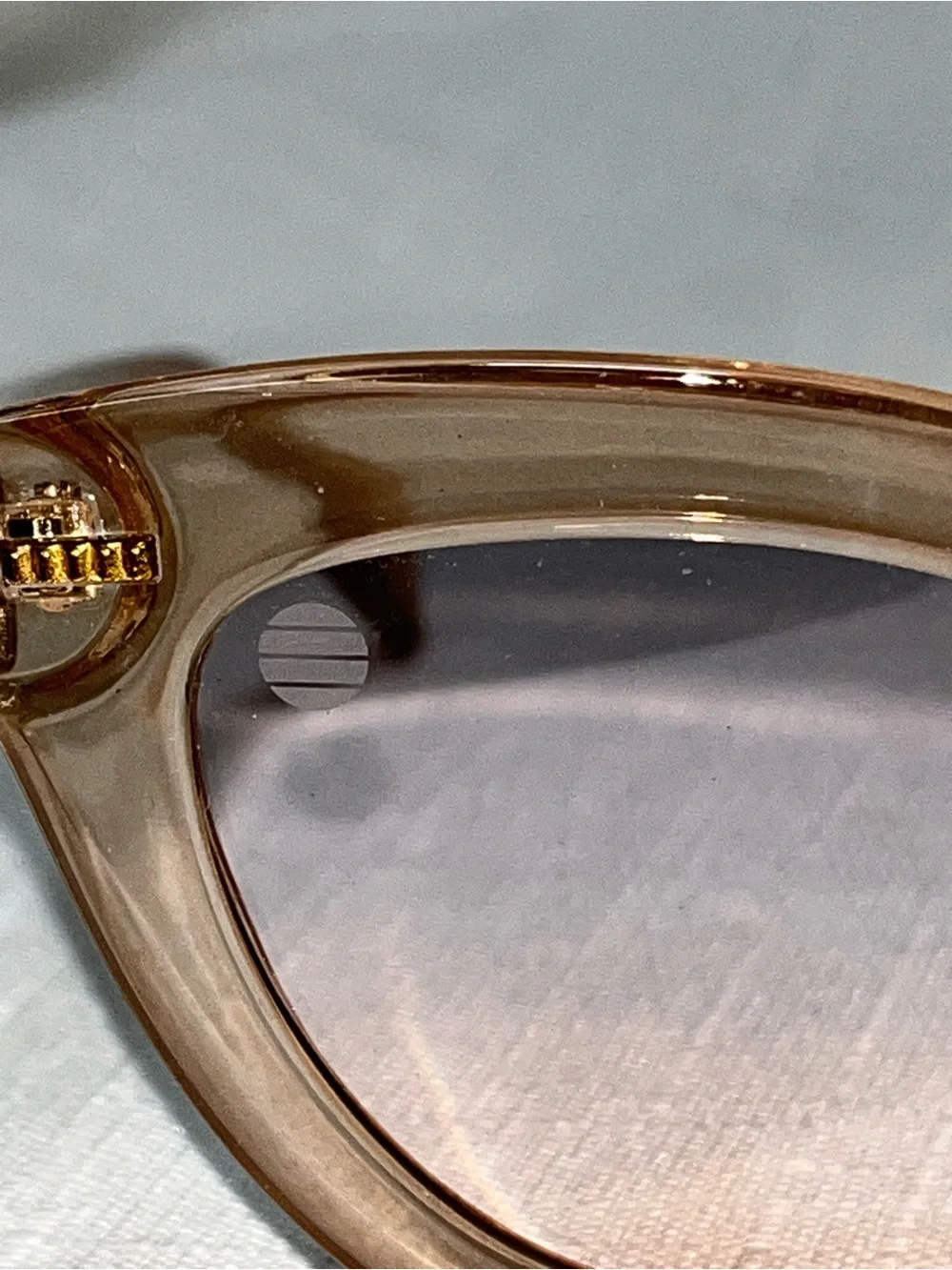 SolarX Cat Eye Sunglasses Nude Translucent Ombré’ UV400 lens + Case